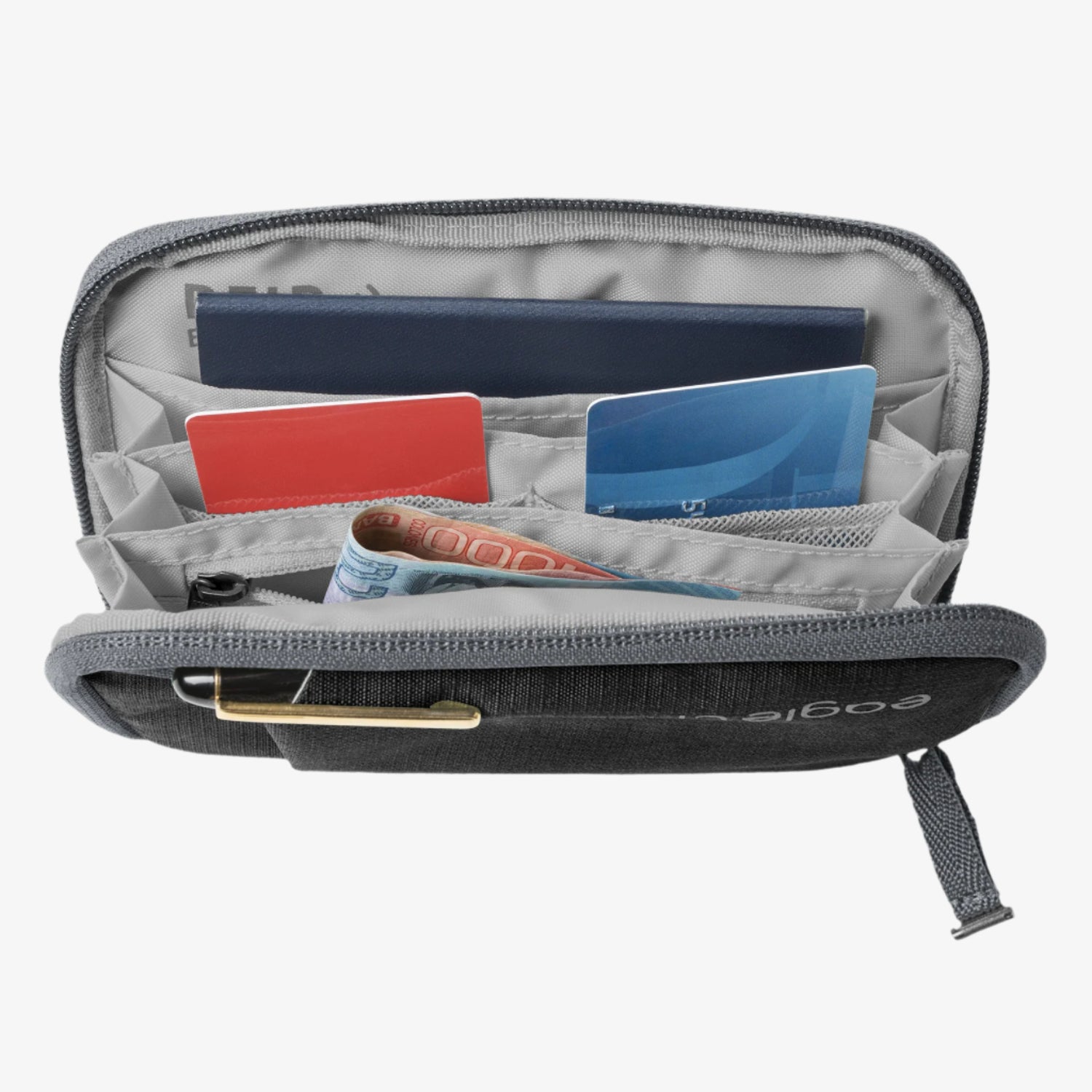 Black Passport Wallet for Travel