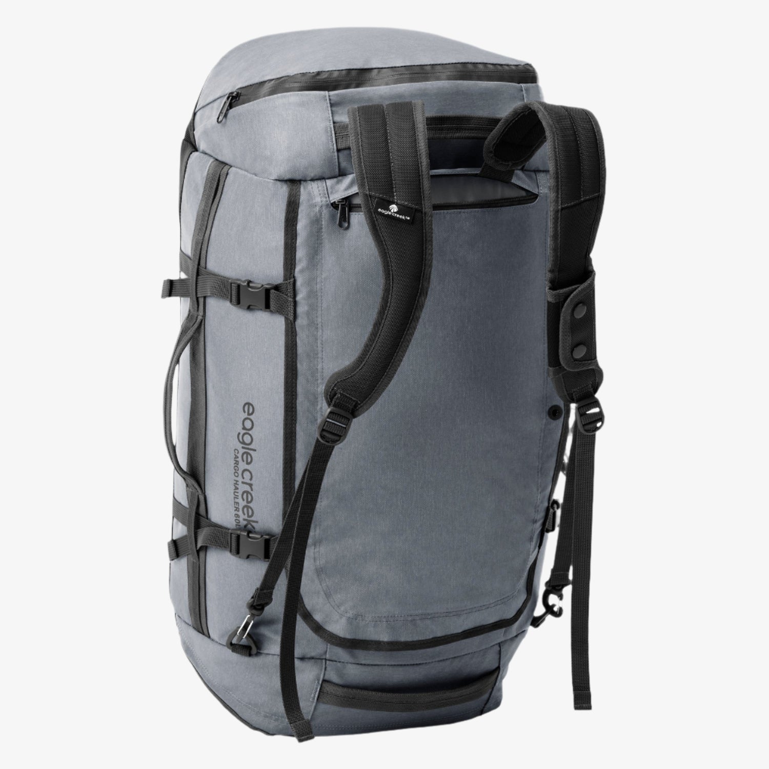 Grey Duffel Bag with Backpack Straps