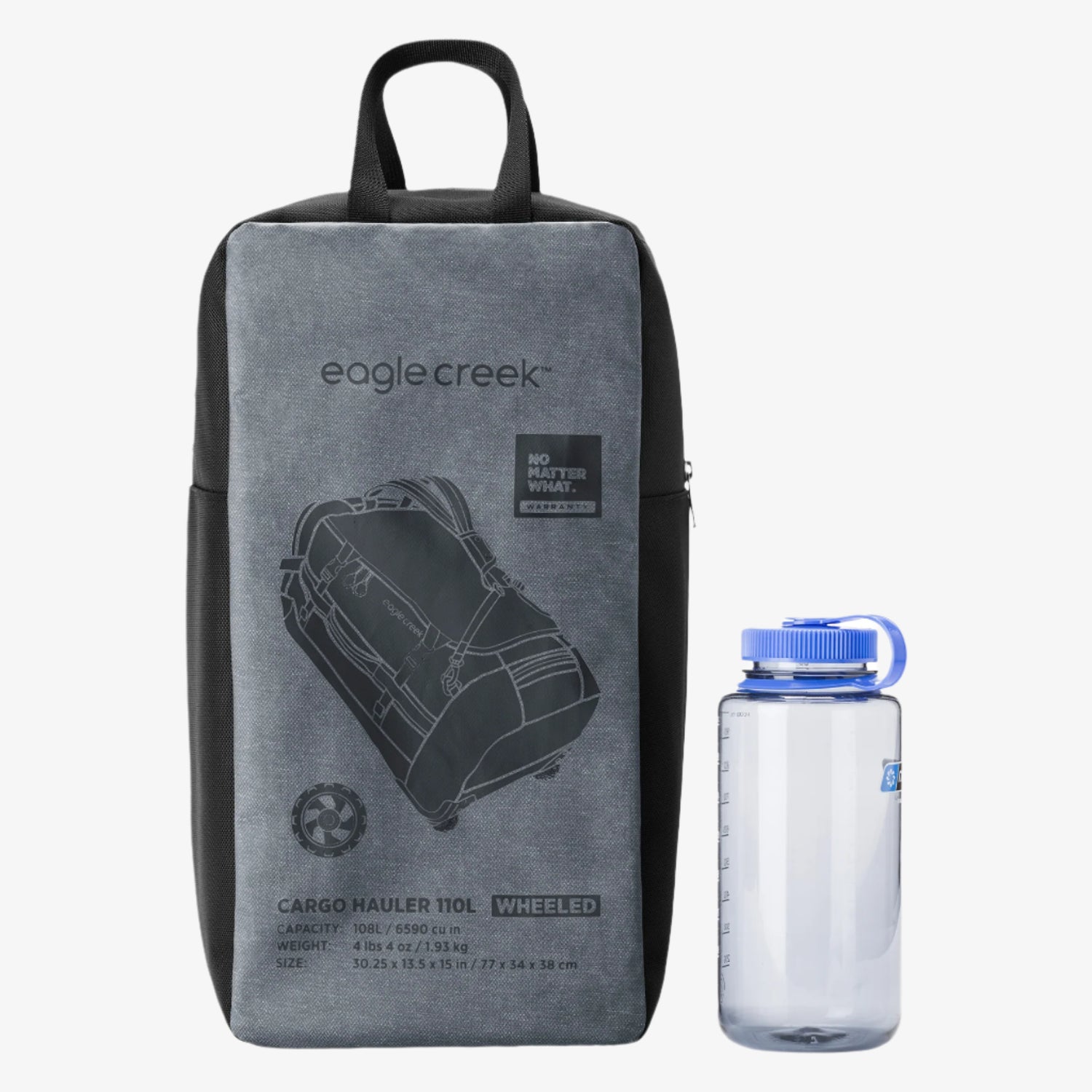 Grey Duffel Travel Bags with Wheels