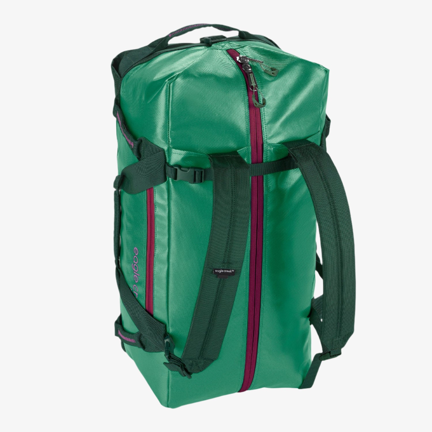 Green Duffel Bag with Backpack Straps
