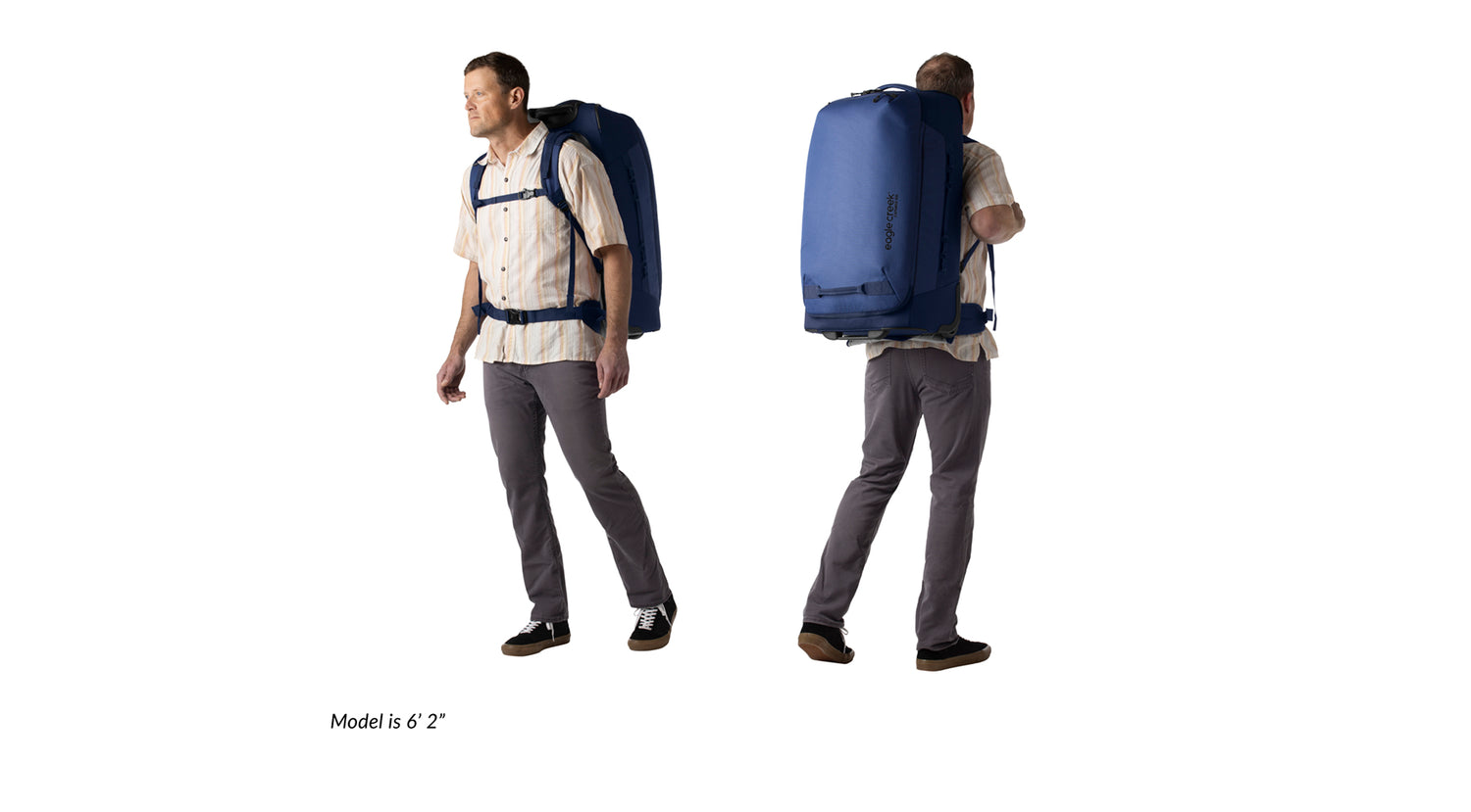 Black Wheeled Backpack Luggage