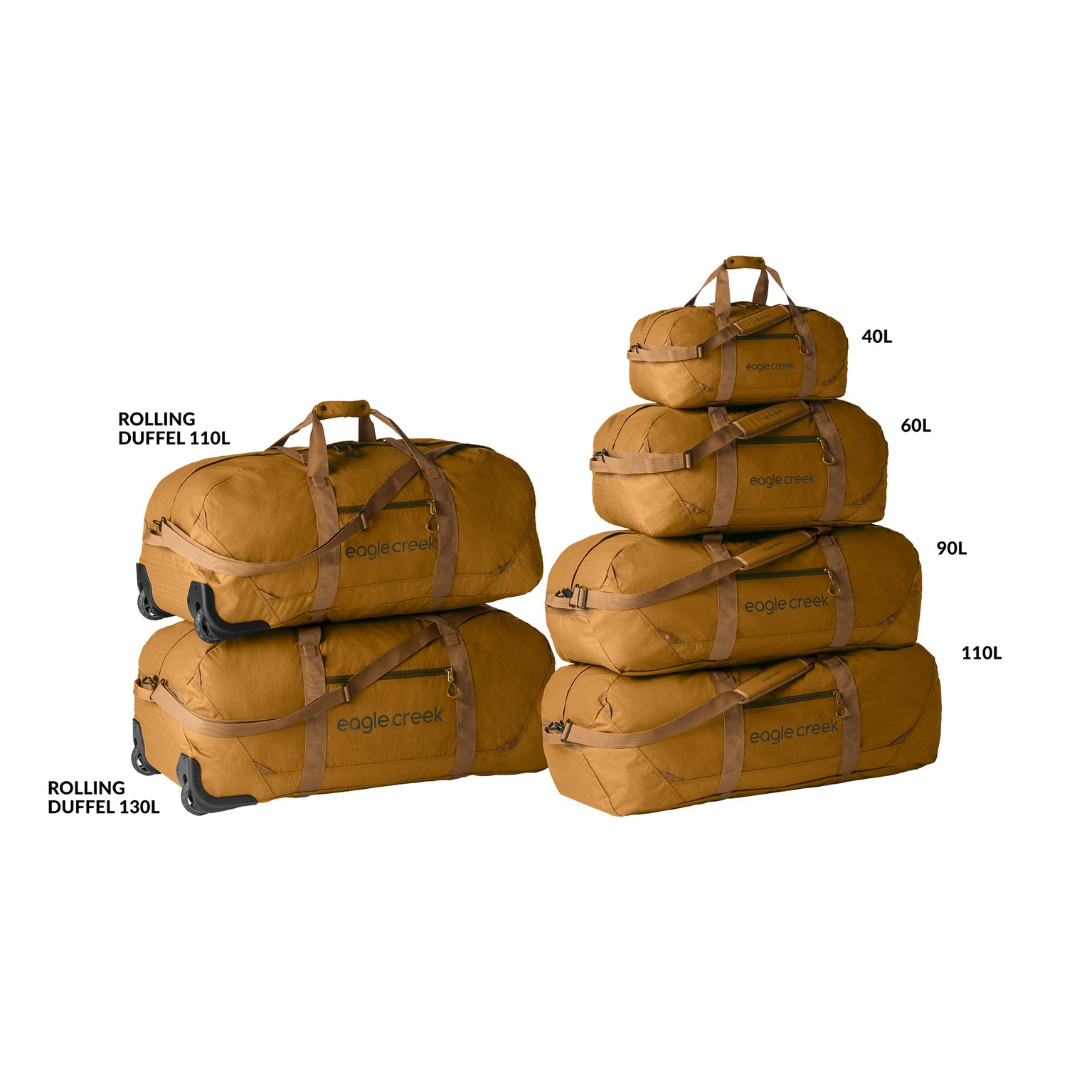 Brown Best Rated Rolling Duffel Bag Eagle Creek