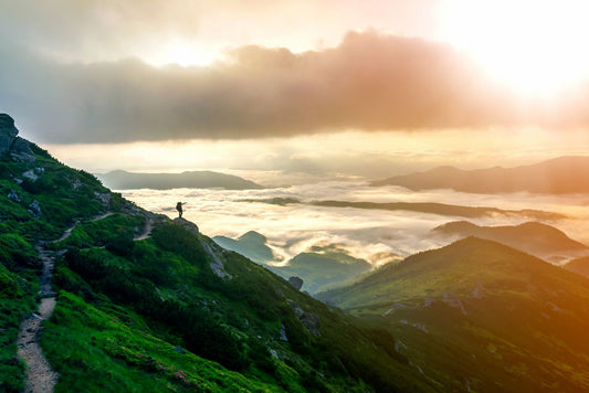 Wide mountain panorama