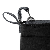 Stash RFID Wallet - Black Wallet Zipper Detail View 4