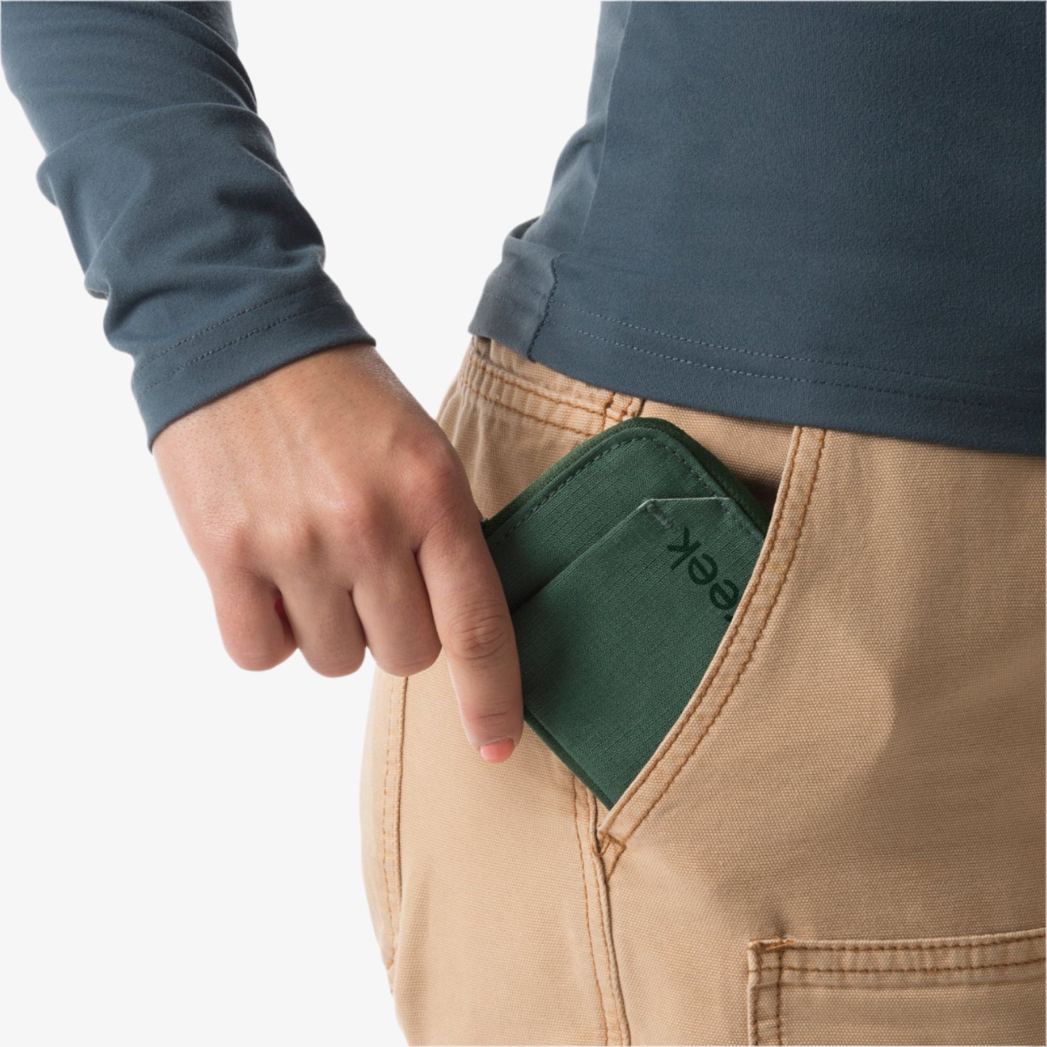 Slim Green Wallet