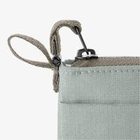 White Wallet Zipper Detail