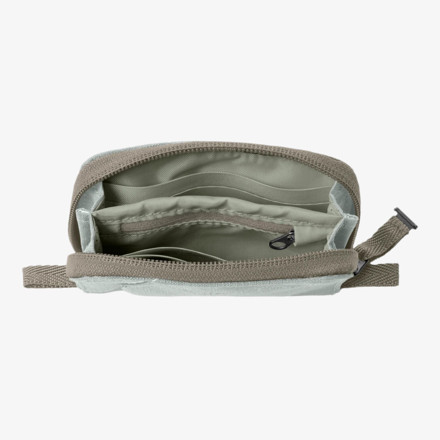 White Zippered Wallet
