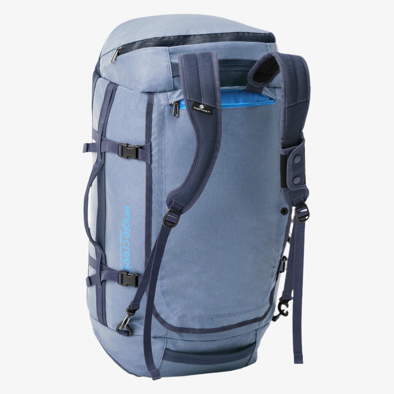 Blue Duffel Bag with Backpack Straps Eagle Creek