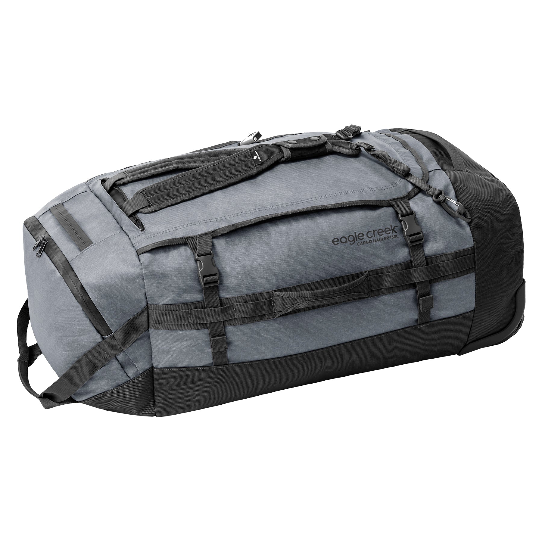 Black 37 Inch Rolling Deployment Bag With Retractable Handle