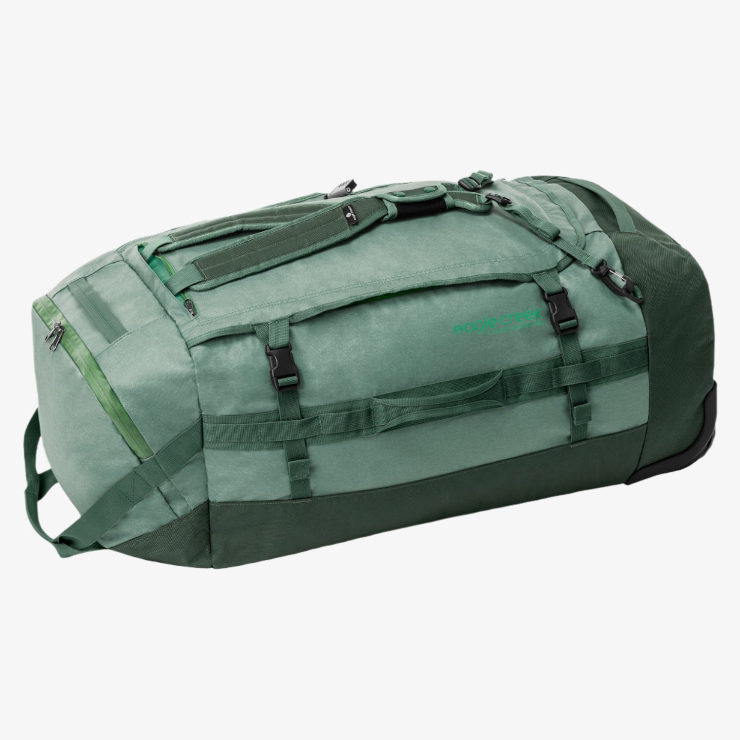 Green Duffel Bag with Wheels Eagle Creek