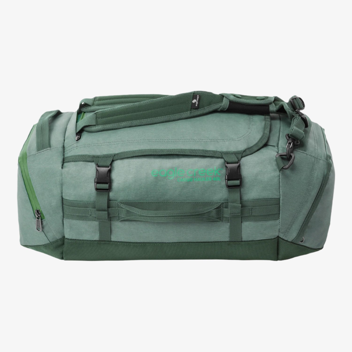 Green Duffel Bag with Backpack Straps