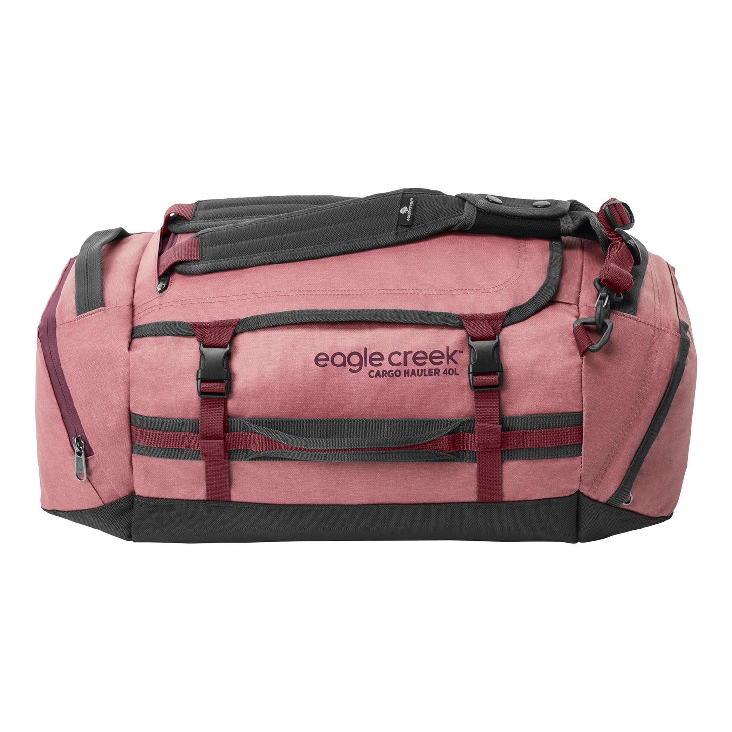 Cargo Hauler 40L Duffel Bag - Earth Red Duffel Bag with Backpack Straps View 