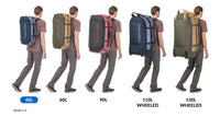 Blue Convert Duffel Bag to Backpack
