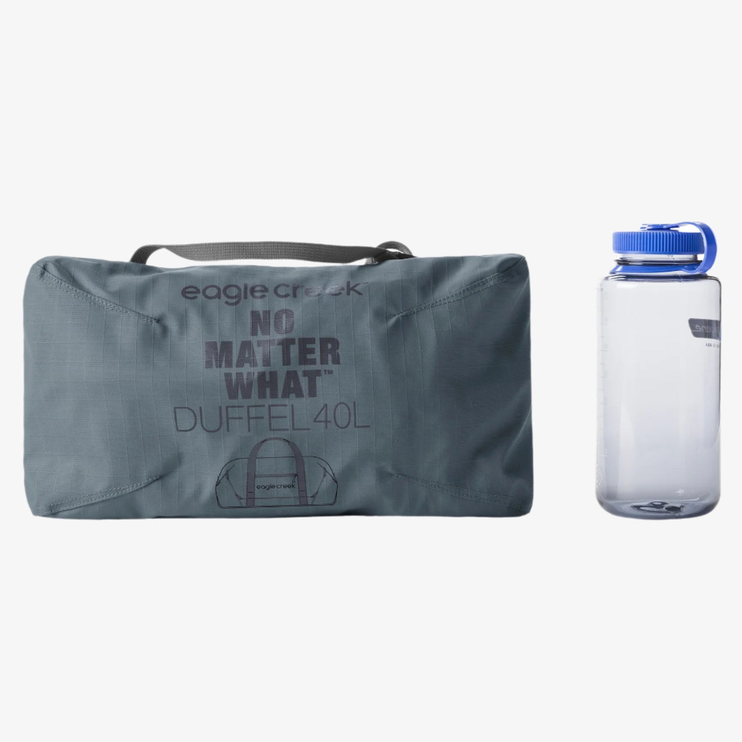 Grey 40L Duffel Bag Carry On