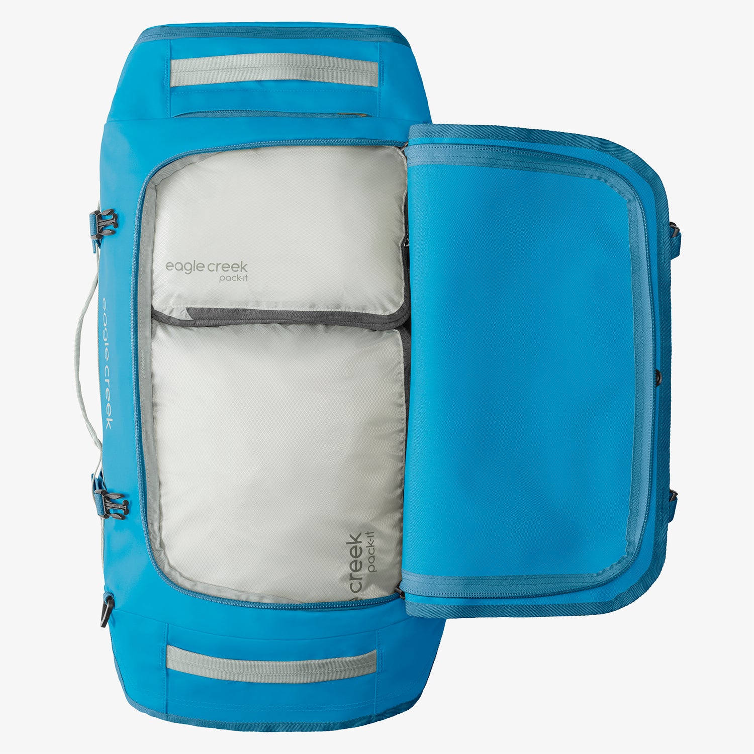 Blue Duffle Bag Internal Organization Eagle Creek
