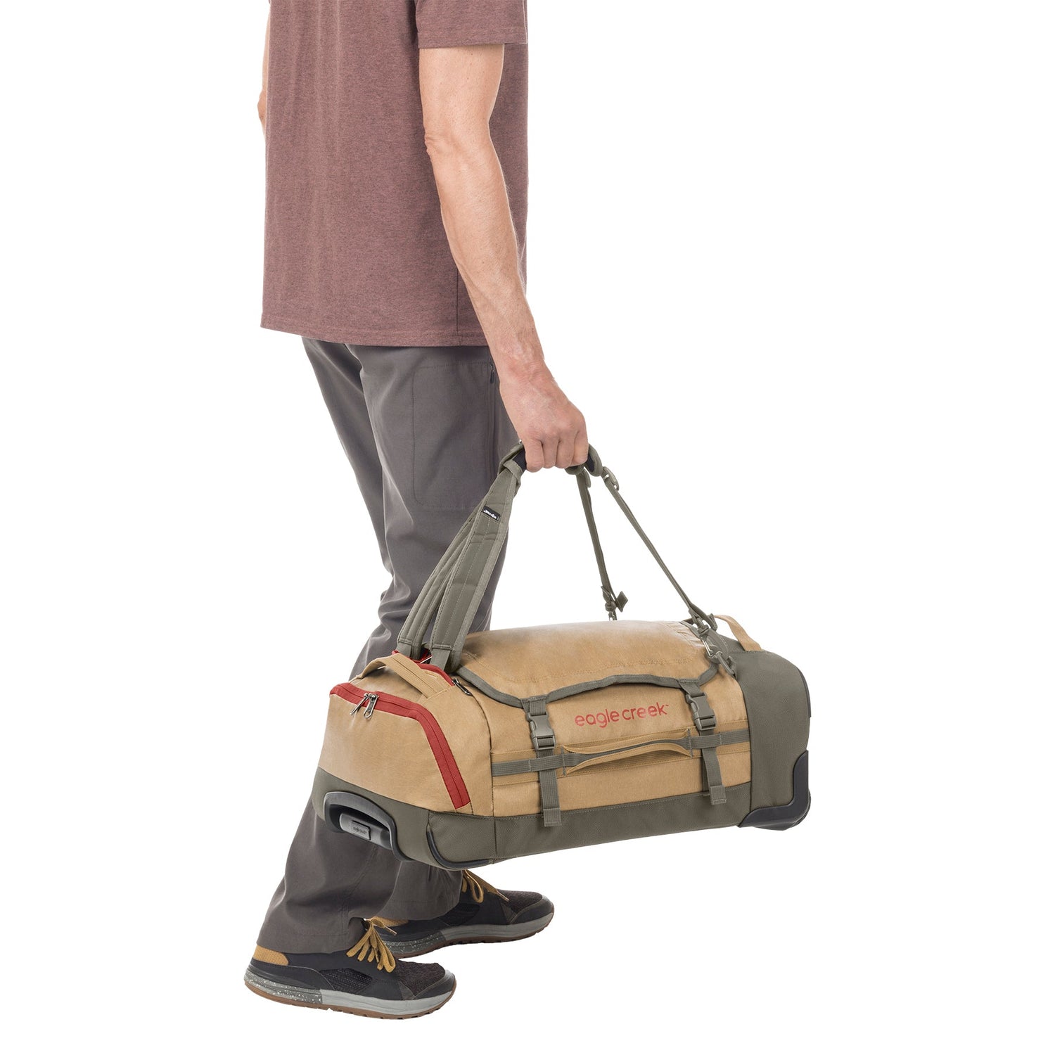 Cargo Hauler XT 21.5 Wheeled International Carry-On Duffel - Duffel Bag Carry Detail View 