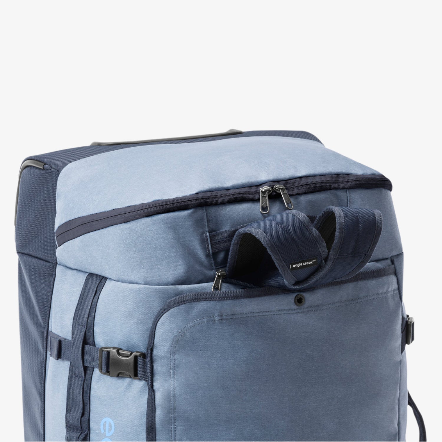 Glacier Blue Convertible Duffel Luggage with Wheels