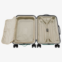 Green Carry On Luggage Front Compartment Detail