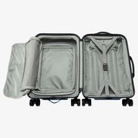 Blue Carry On Luggage Interior Detail