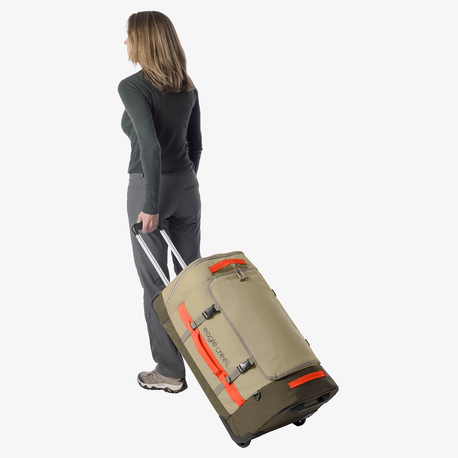 Tan Checked Luggage Eagle Creek