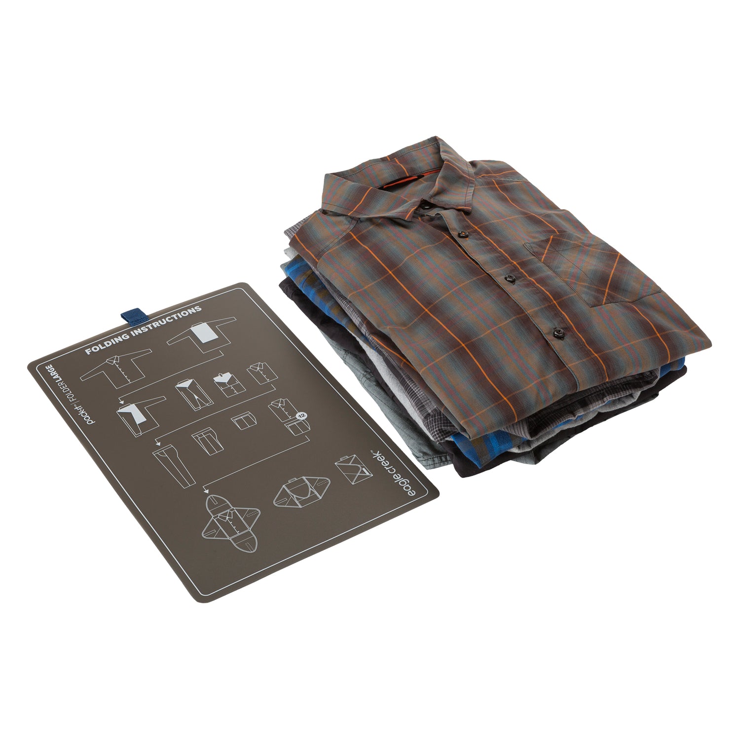 Pack-It® Reveal Garment Folder L - Folding Detail View 