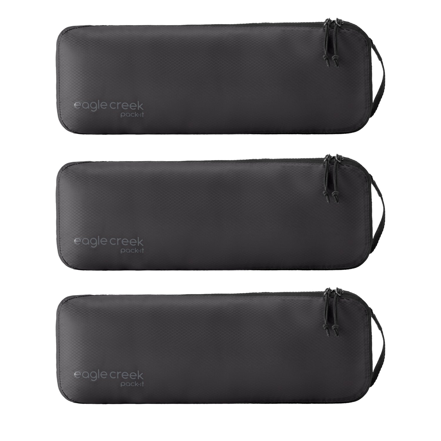 Pack-It® Isolate Slim Cube M/M/M Set - Black Packing Cubes Eagle Creek View 