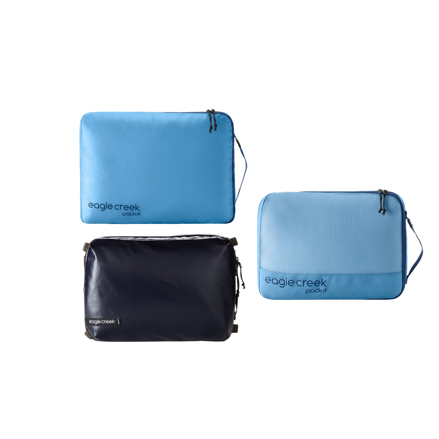 Pack-It® Mixed Cube M/M/M Set - Blue Packing Cubes Eagle Creek View 