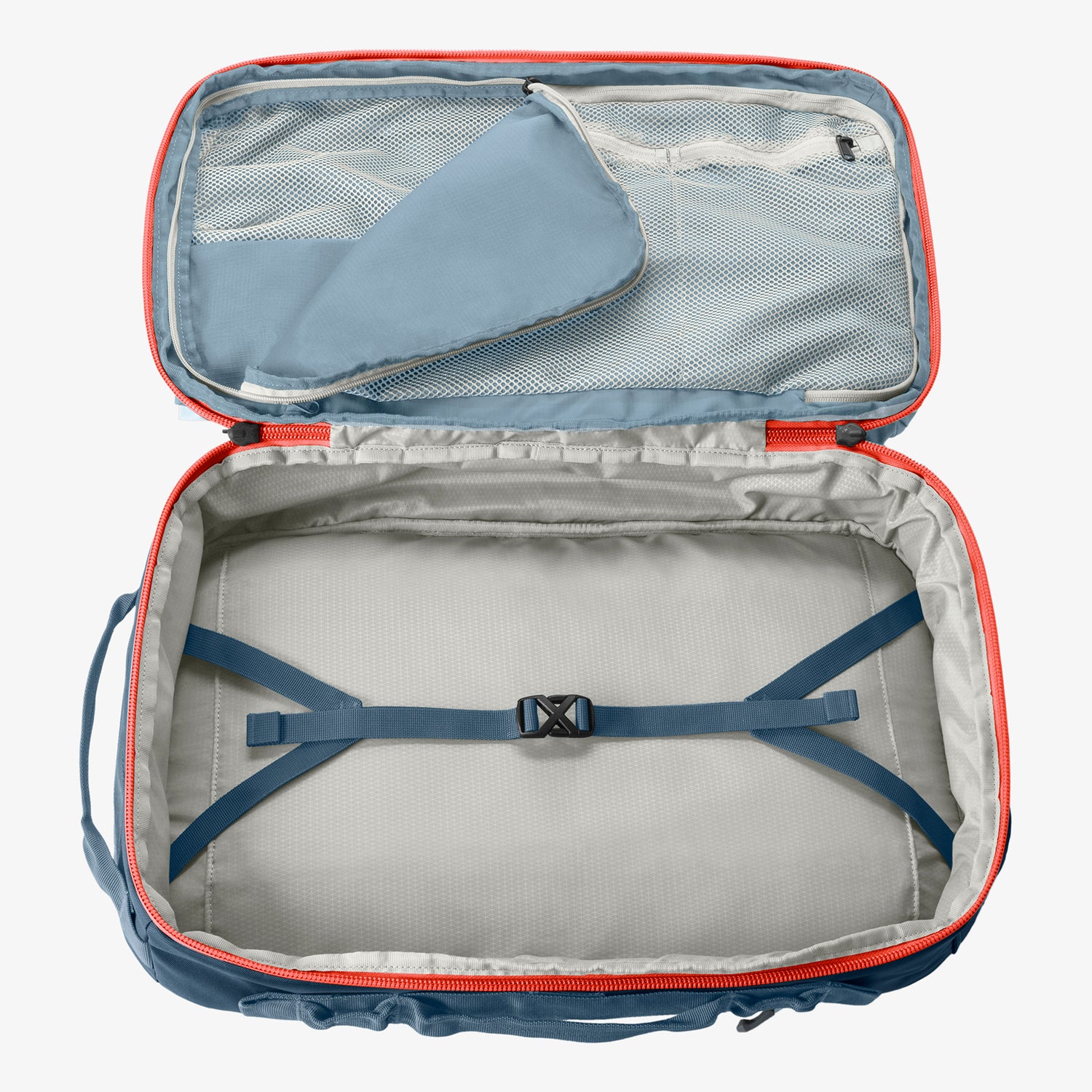 Blue Travel Backpack Internal Organization Eagle Creek