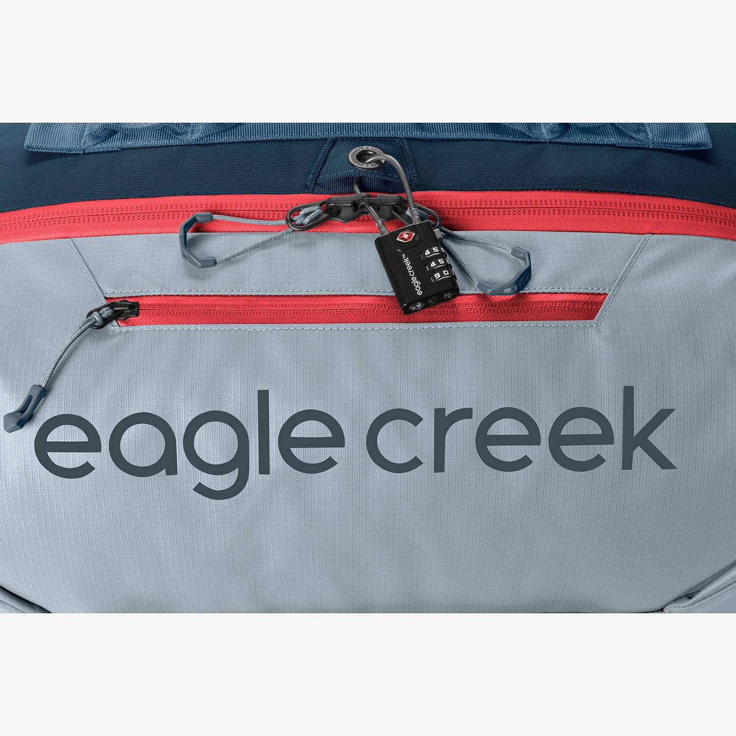 Blue Travel Backpack Lockable Zippers Eagle Creek