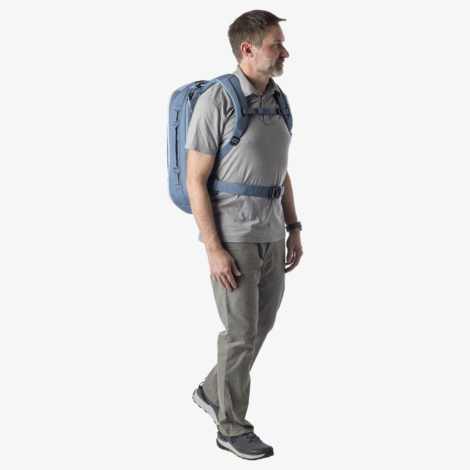 Blue Travel Backpack Padded Hip Belt Eagle Creek