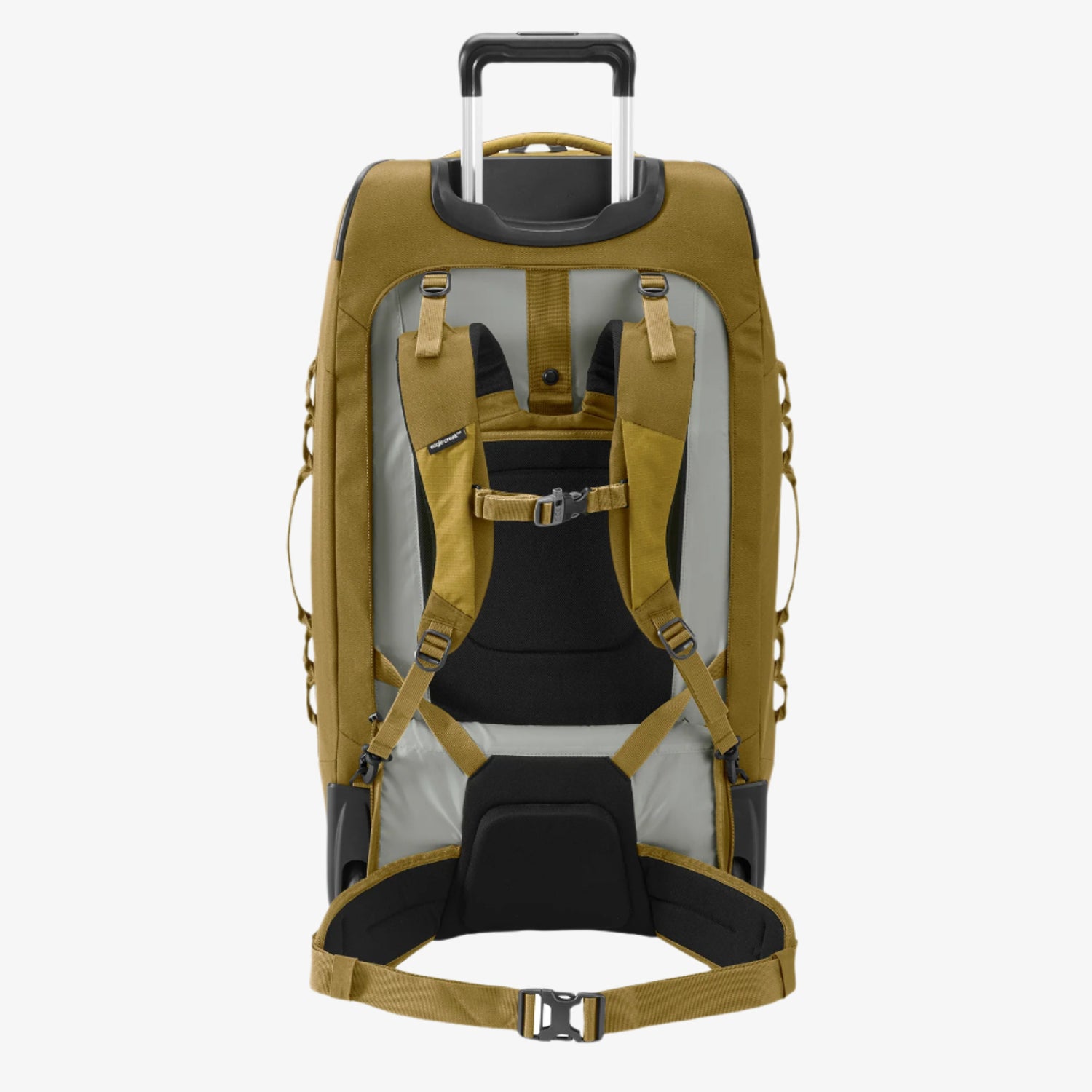 Yellow Convertible Luggage with Wheels