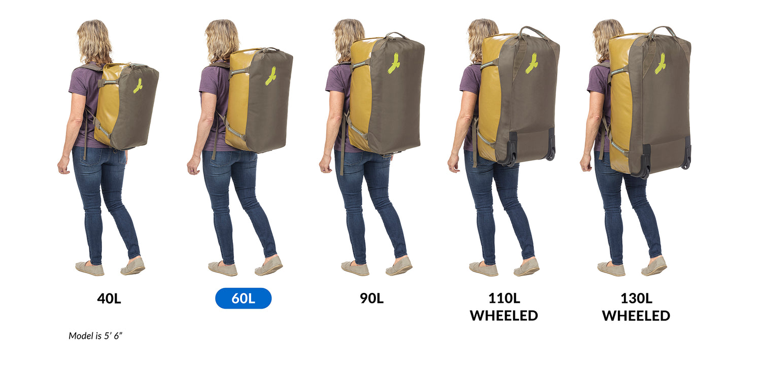 Black Convert Duffel Bag to Backpack