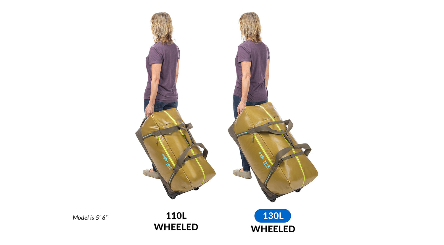 Black Duffel Travel Bags with Wheels