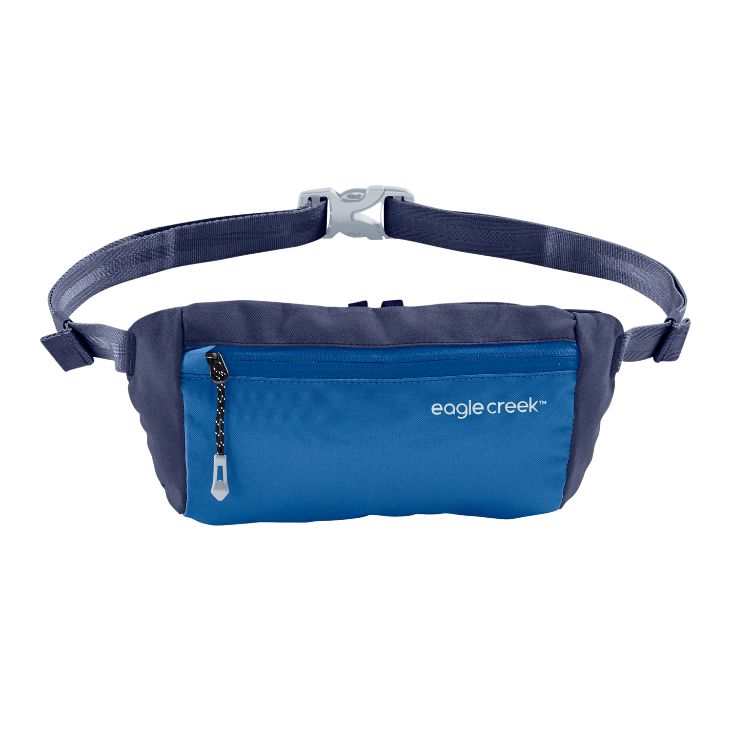 Stash Waist Bag - Aizome Blue Waist Banana Bag Multi Zipper View 